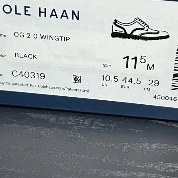 Cole Haan Mens Original Grand 2.0 Wingtip, 11.5, New - Picture 9 of 10